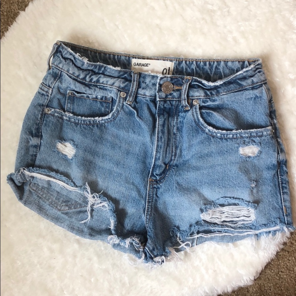 Denim shorts